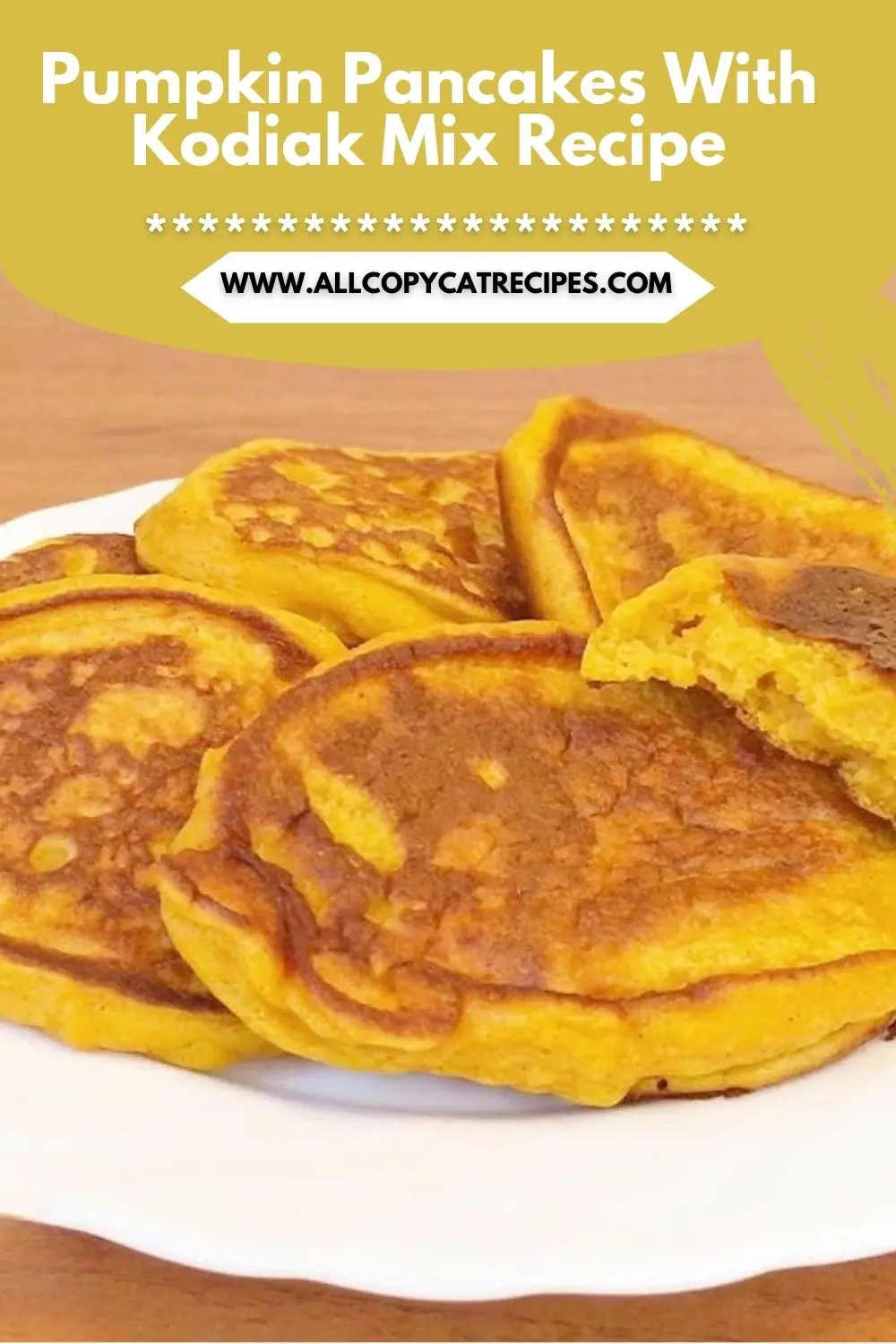 Pumpkin Pancakes With Kodiak Mix