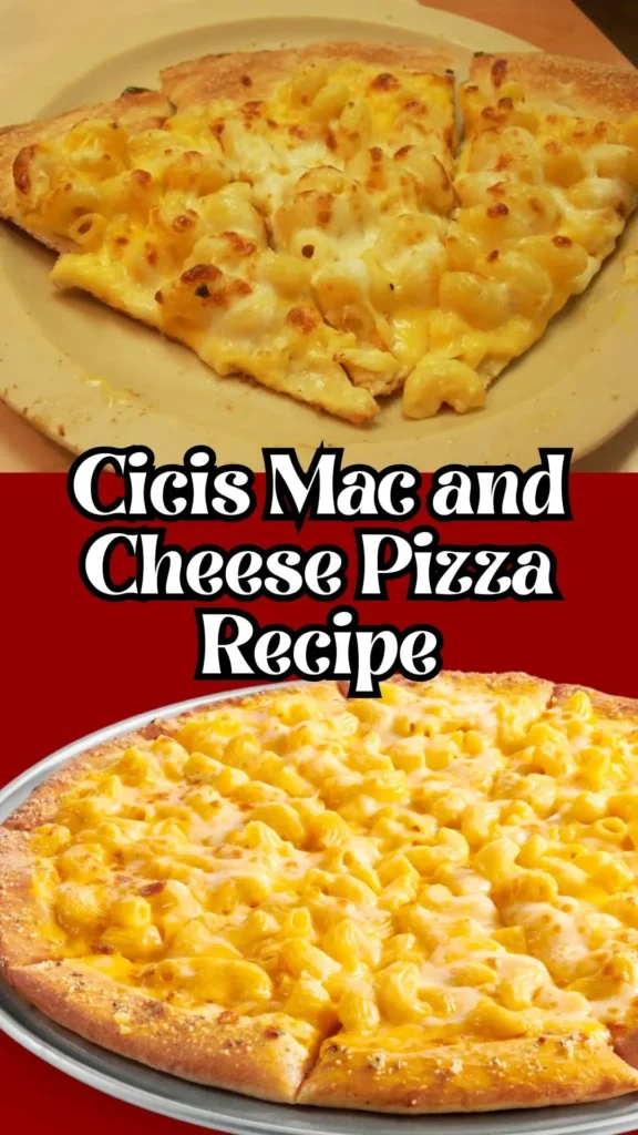 Delicious Cicis Mac and Cheese Pizza