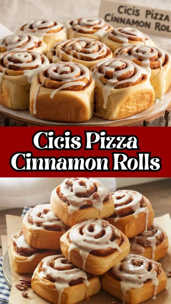 Delicious Cicis Pizza Cinnamon Roll