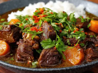 Asian-Inspired Ginger Soy Beef Stew Recipe