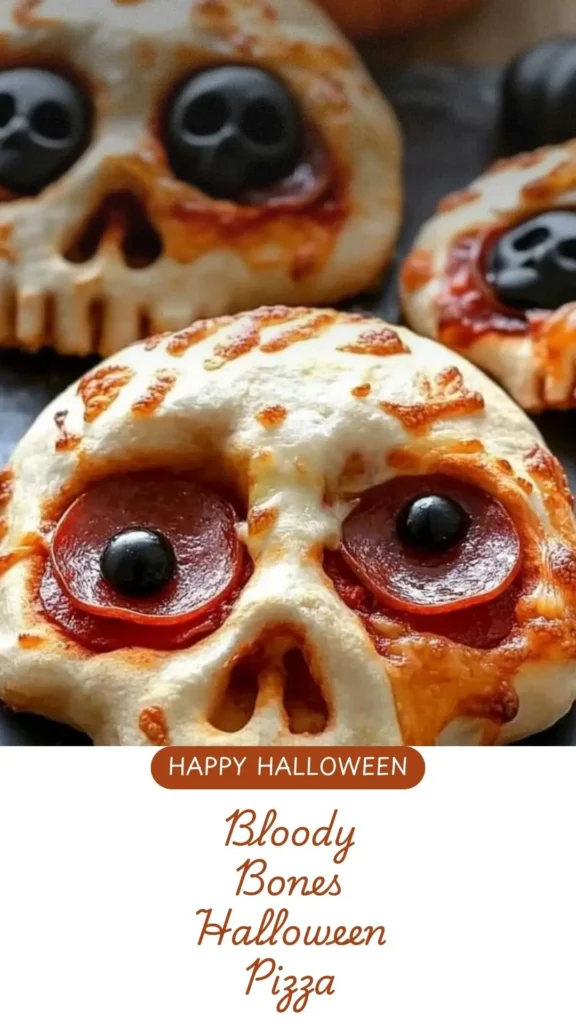 Bloody Bones Halloween Pizza