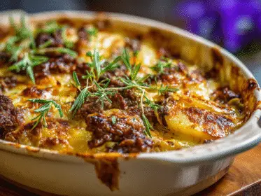 Creamy Beef and Potato Gratin Dinner Recipe