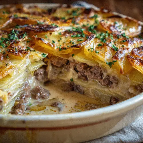 Creamy Beef and Potato Gratin Dinner Recipe