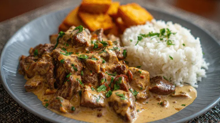 Creamy Stroganoff Beef Dinner Recipe