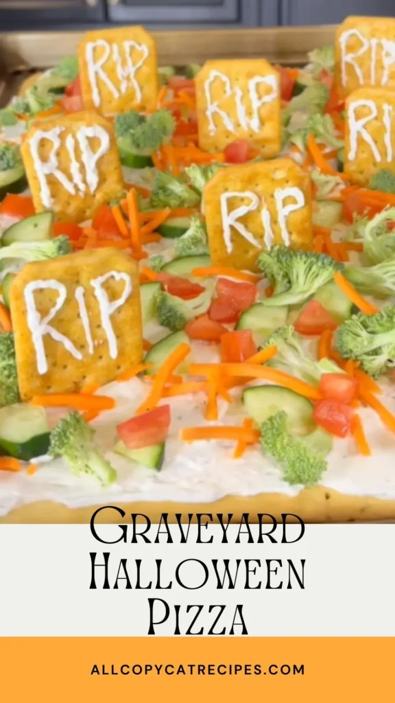 Graveyard Halloween Pizza