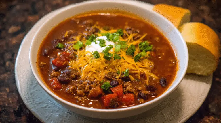 Hearty Beef Chili Dinner Recipe