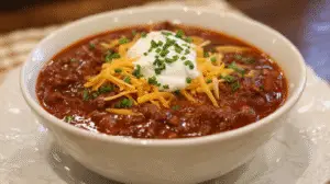 Hearty Beef Chili Dinner Recipe