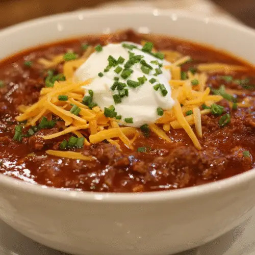 Hearty Beef Chili Dinner Recipe