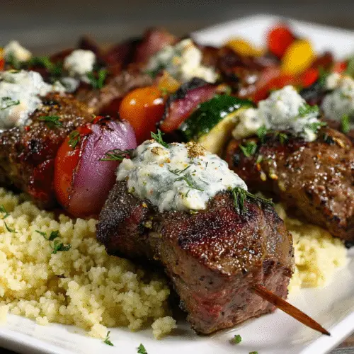 Mediterranean Beef Kebabs Dinner Recipe