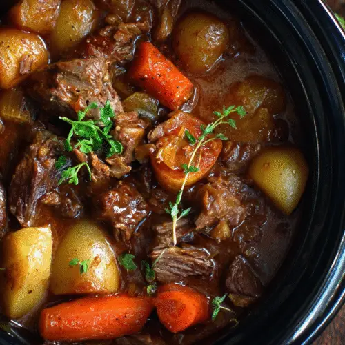 Red Wine & Mushroom Beef Stew Recipe