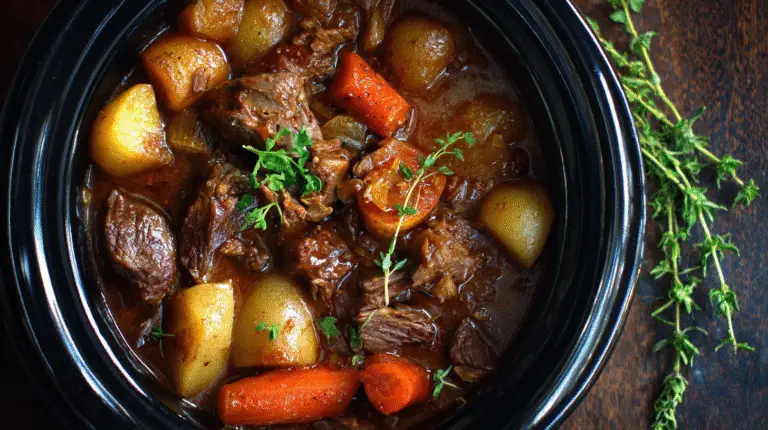 Red Wine & Mushroom Beef Stew Recipe