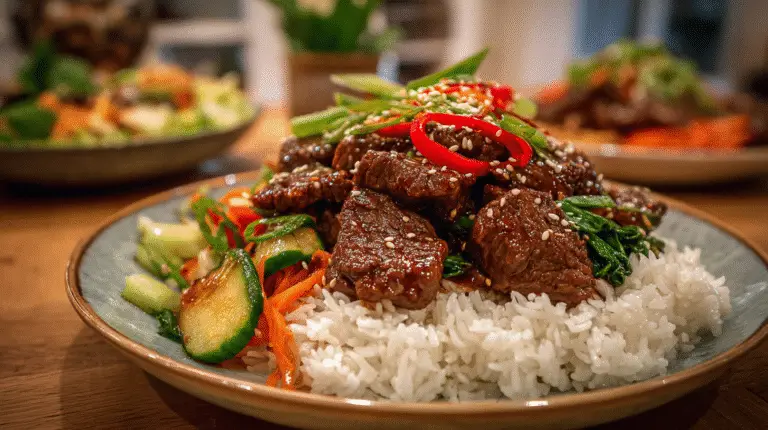 Spicy Korean Bulgogi Beef Dinner Recipe