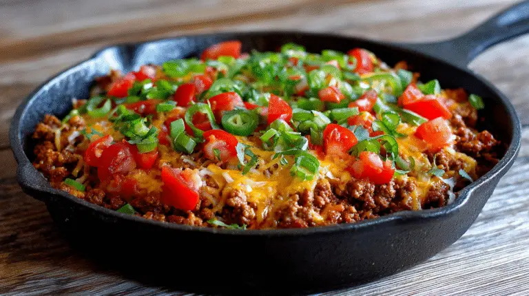 Spicy Taco Skillet Ground Beef