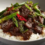 Sweet and Spicy Mongolian Beef Dinner Recipe