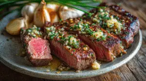 garlic butter steak