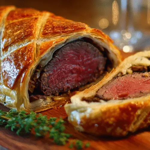 Beef Wellington with Puff Pastry