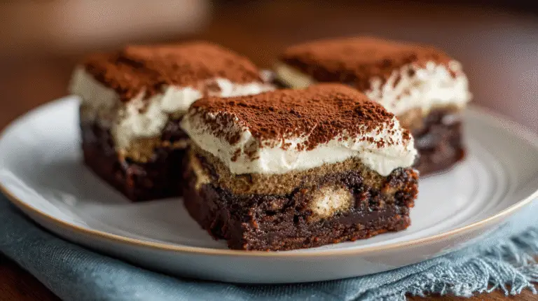 Easy Tiramisu Brownies