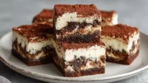 Easy Tiramisu Brownies