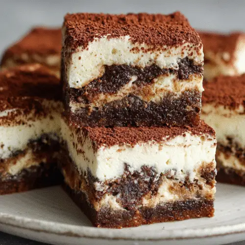 Easy Tiramisu Brownies